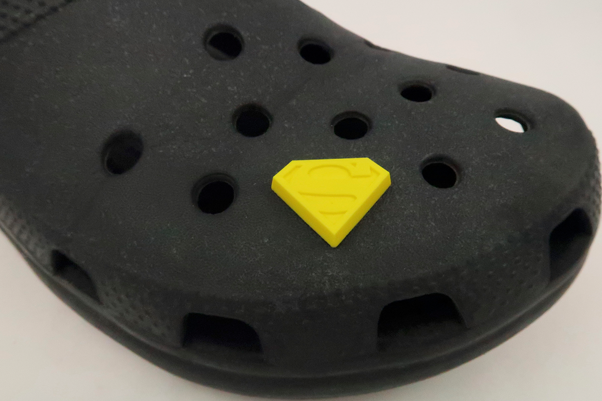 Yellow Superman S Shoe Charm