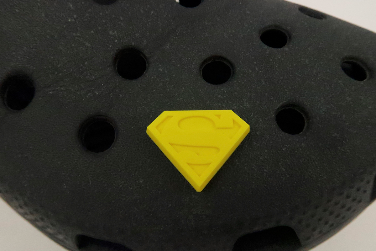 Yellow Superman S Shoe Charm