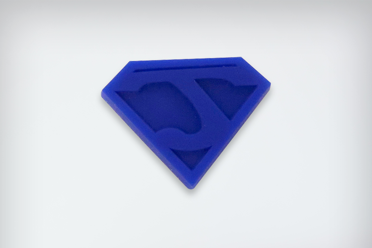 Blue Superman J Shoe Charm
